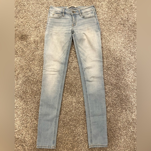 Hollister Denim - Hollister Blue Skinny Jeans with Natural Fading